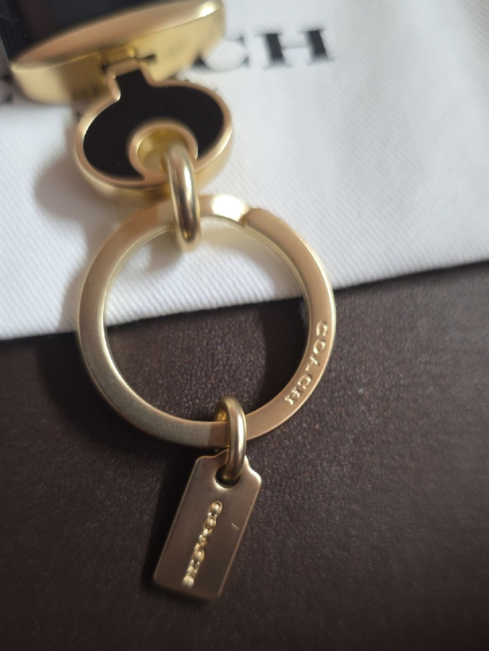 Coach 2 Pc. Padlock & Key Keyrings New W/ Dusty - Picture 6 of 9